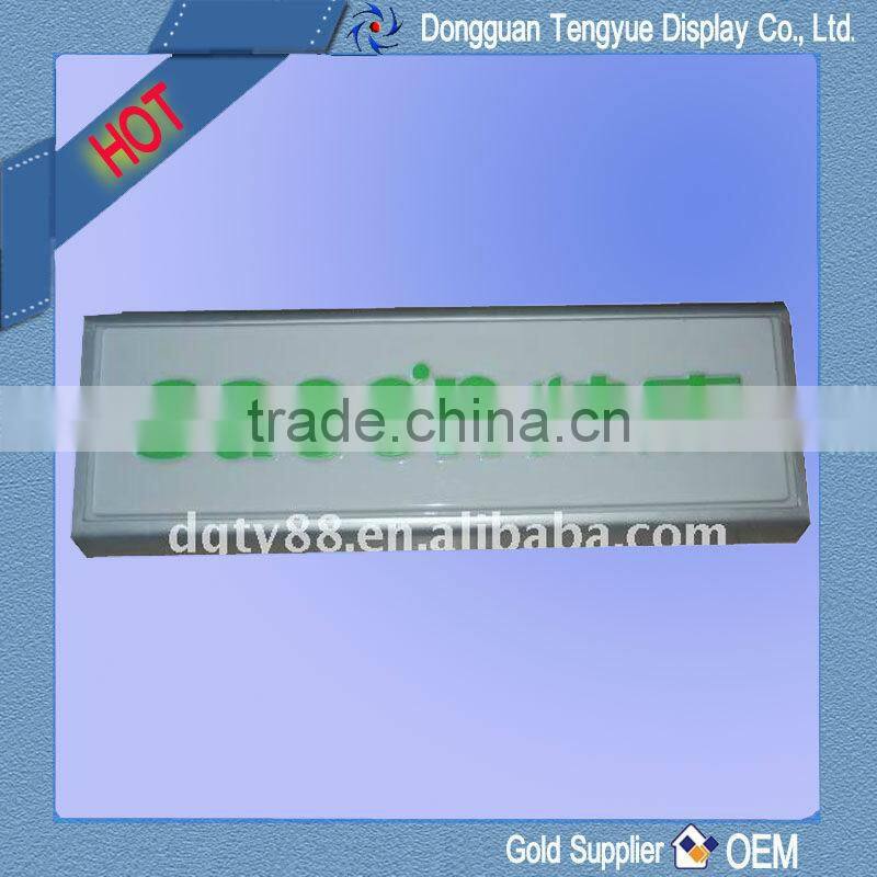 OEM factory vac-formed thick plastic 3D stereo advertising sign