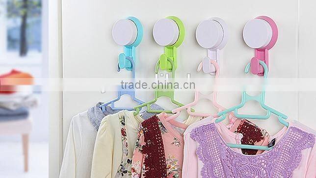 Vacuum suction cup kitchen and bathroom plastic hook/holder