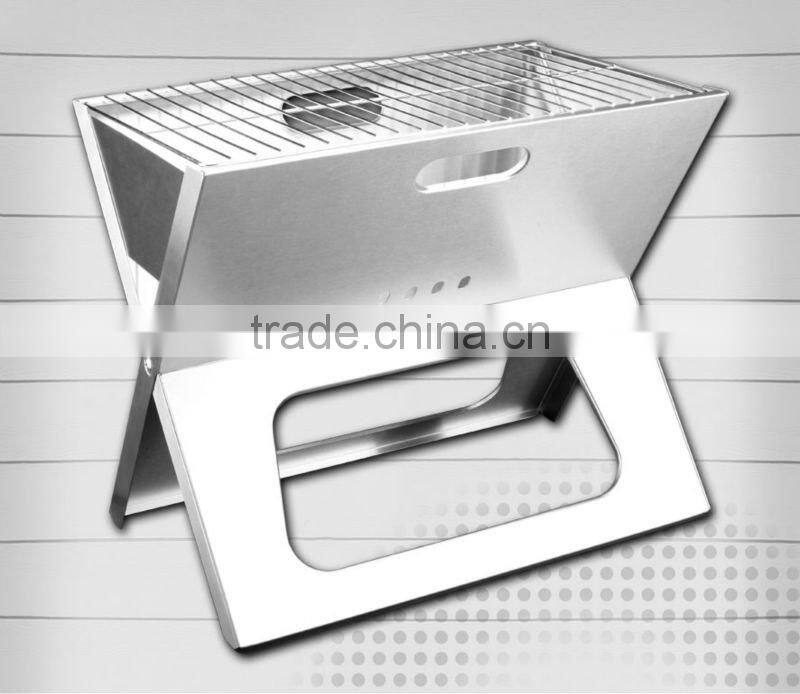 Mini stainless steel Folding bbq grill