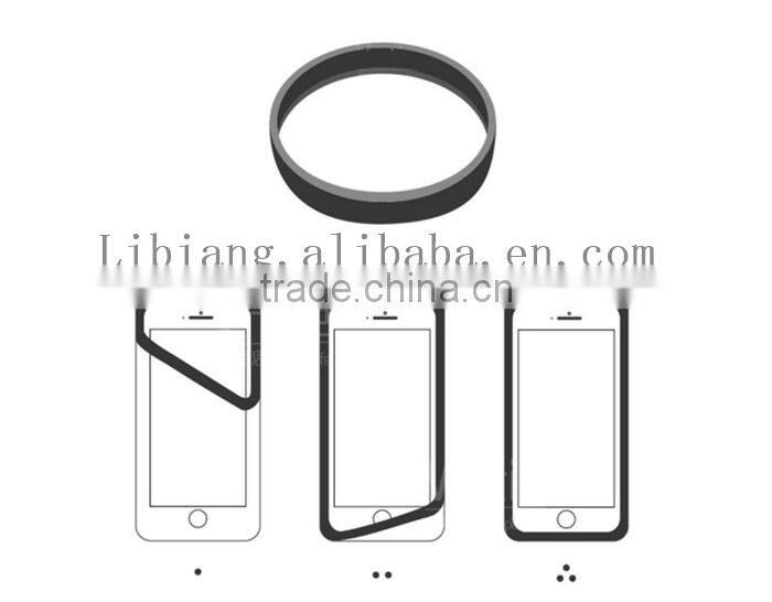 Rainbow color multifunctional universal silica gel hand ring