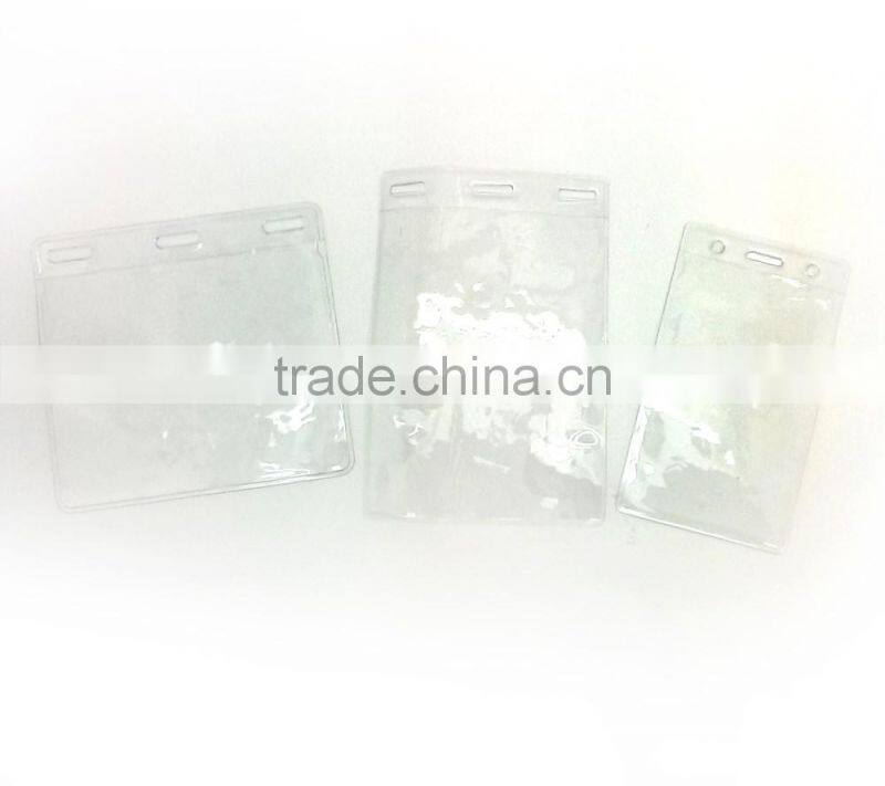 4"*8" ID badge holder with metal clip, name tag holder, ID card holder with clip