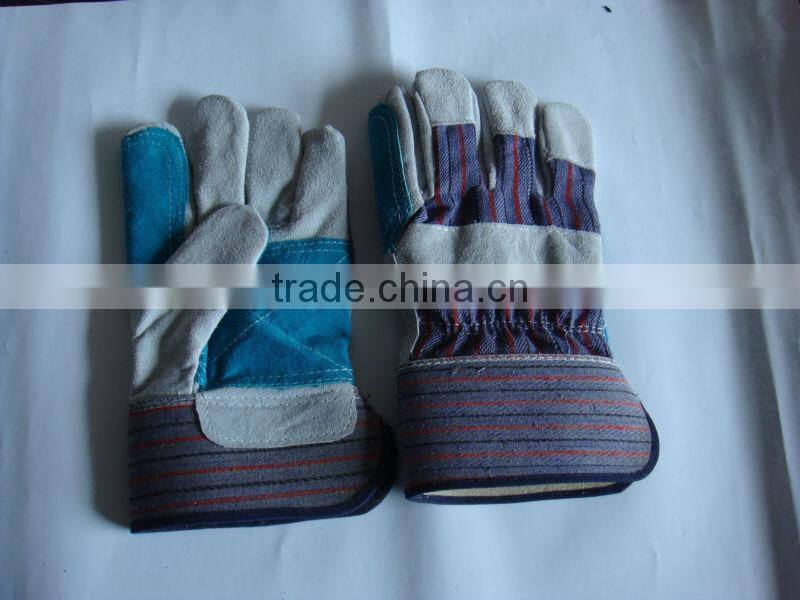 Guangzhou supply for Safety Cow Split Leather Welding Gloves