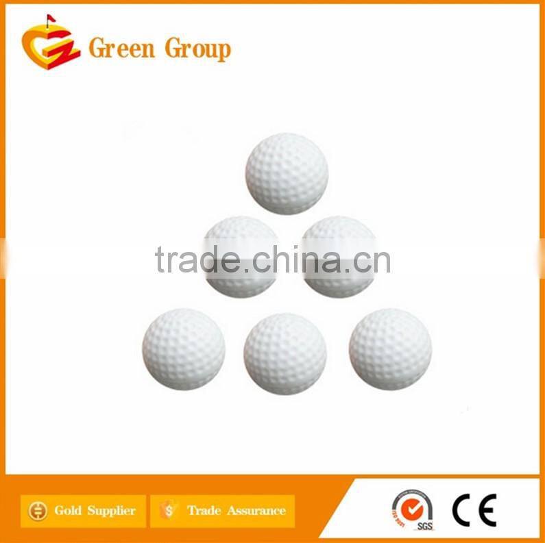 One piece plastic golf hollow ball