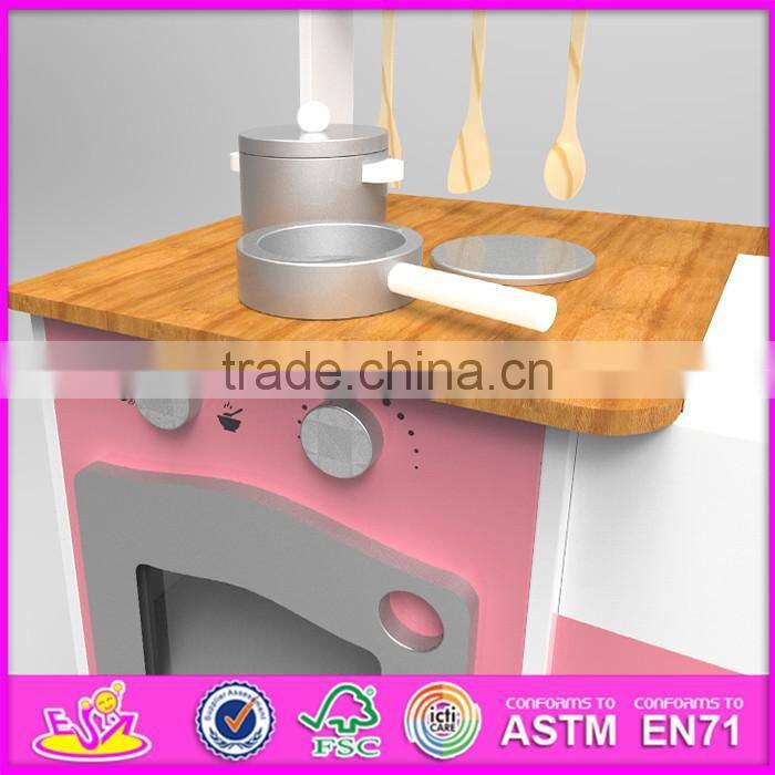 2016 new design home play children wooden play kitchen sets for sale W10C250