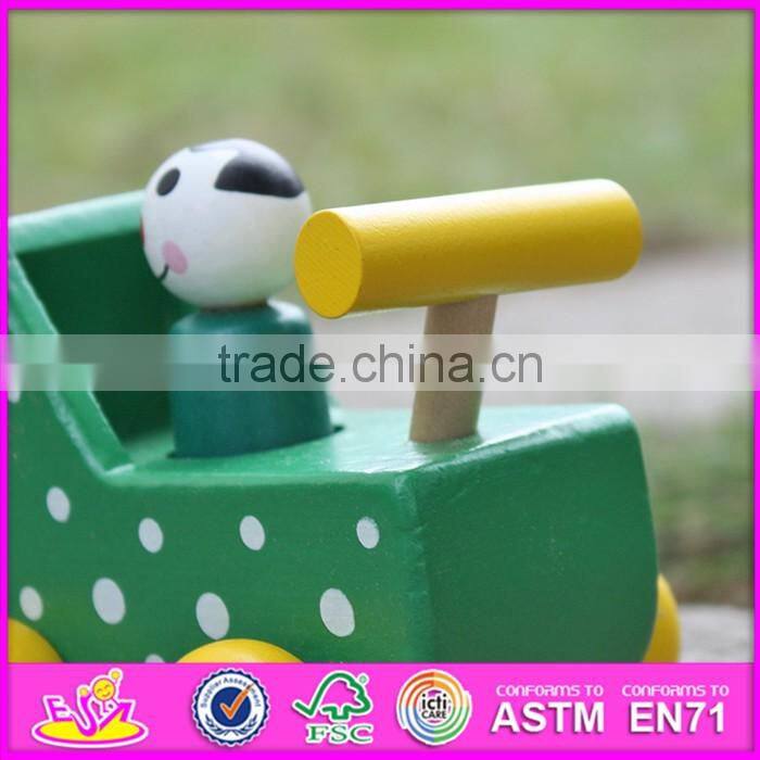 2017 New products kids animal toy wooden toy car plans W04A324