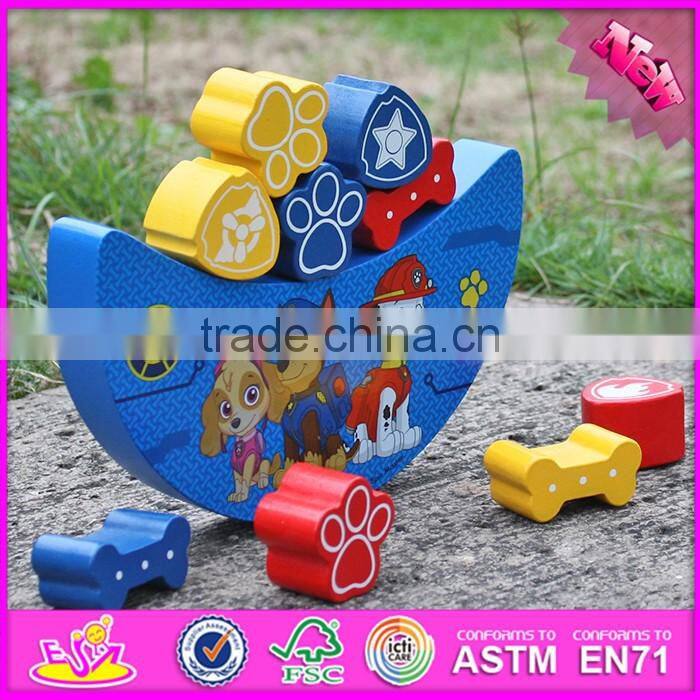 2016 new design educational wooden balance toys for toddlers W11F068