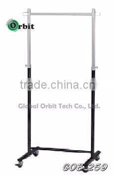 Heavy duty Mobile folding metal garment rack