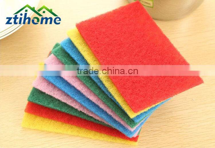 non-abrasive green scrubber cleaning scouring pad