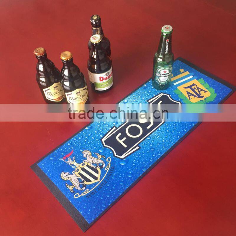 bar runner non-woven rubber bar mat with good quality
