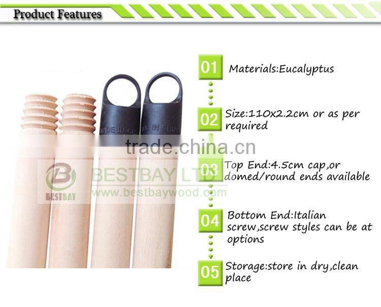 Hot sale natural wooden broom stick for sale