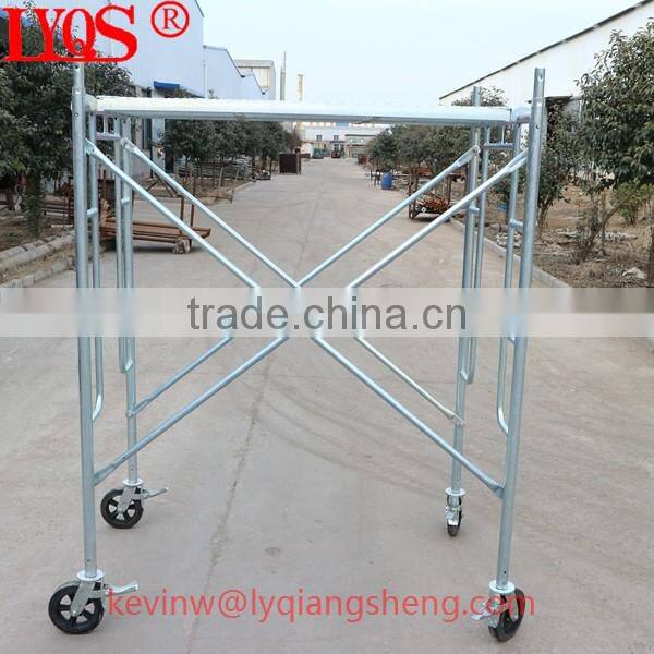 Construction steel tubular frame scaffold