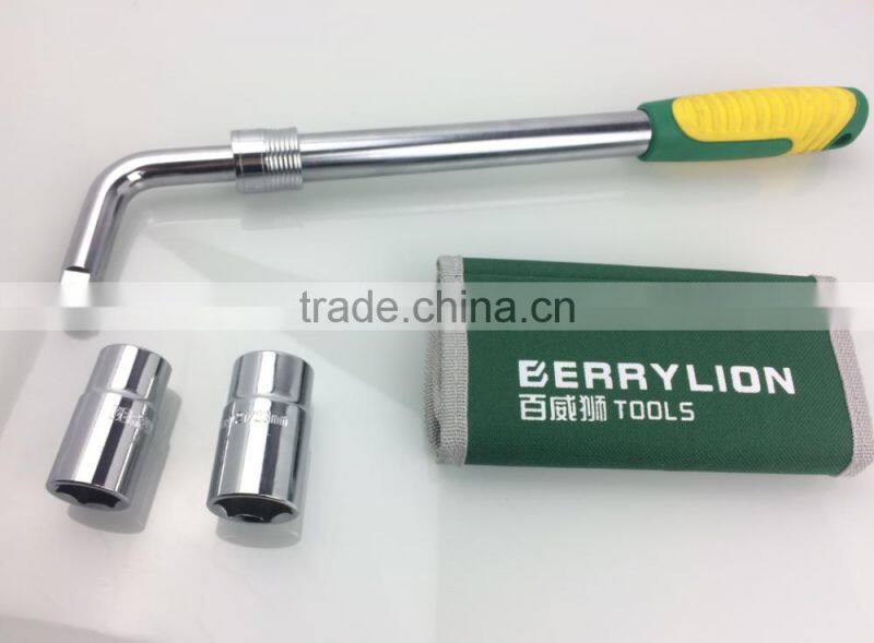 Berrylion CR-V Tool Set 4pcs Tire Wrench Socket Set 17-23mm Socket Set