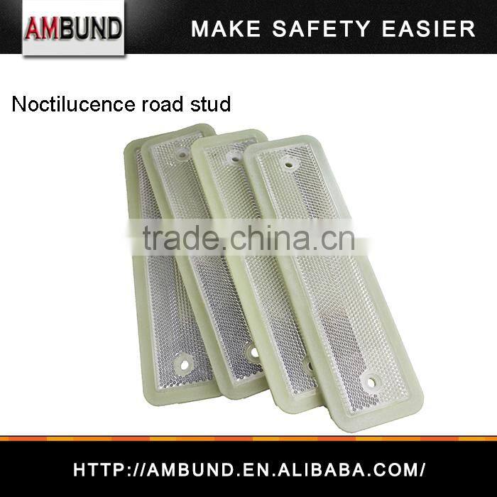New Luminescence plastic road stud with double sides reflector
