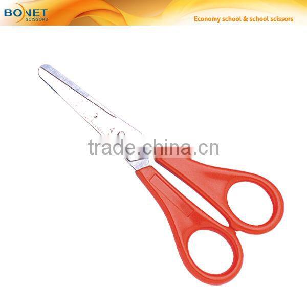 S71013 CE certificated 5" round tip practical and useful student scissors