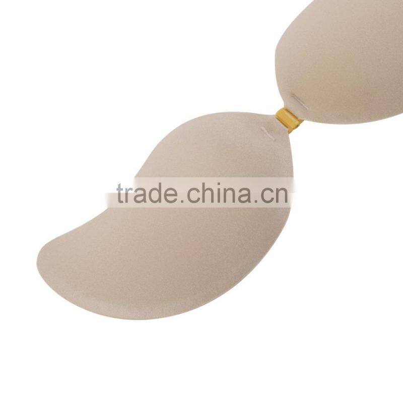 Self-Adhesive Push Up Silicone Filled Bust Front Closure Strapless Invisible Bra Sexy Open Nipple Bras Wholesale Bras