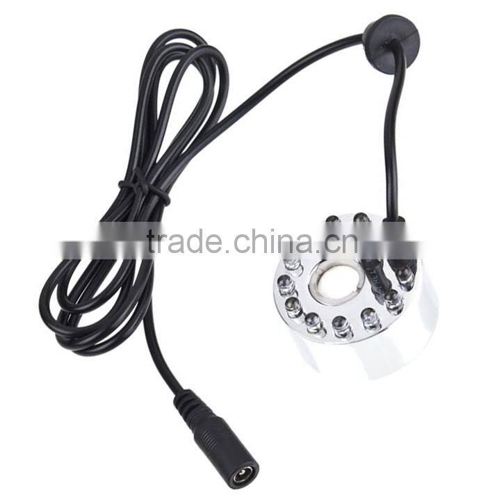 Ultrasonic Mist Maker fogger Water 12 LED Colorful Light Ultrasonic Humidifier Fogger Mist Maker