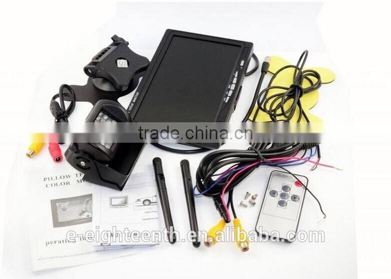 2016 Wireless HD 7" Monitor Car Rear View Reverse Camera for Truck Trailer 2x Antenna