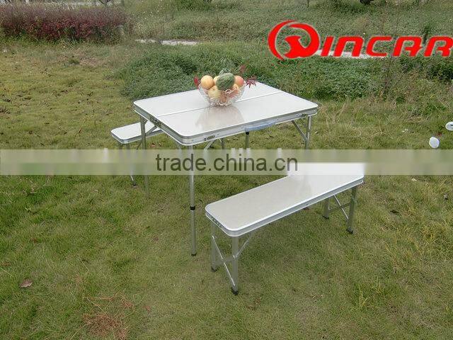 Durable outdoor camping picnic folding bench table