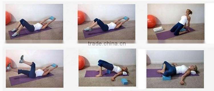 High- density EVA,200g yoga brick double color and one color soft foam yoga block, weight 190-200g