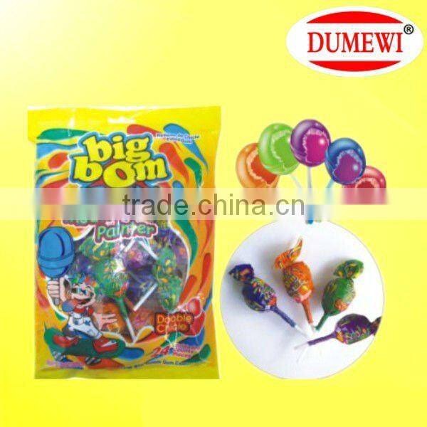 Fruit Round Ball Candy Whistle Lollipop