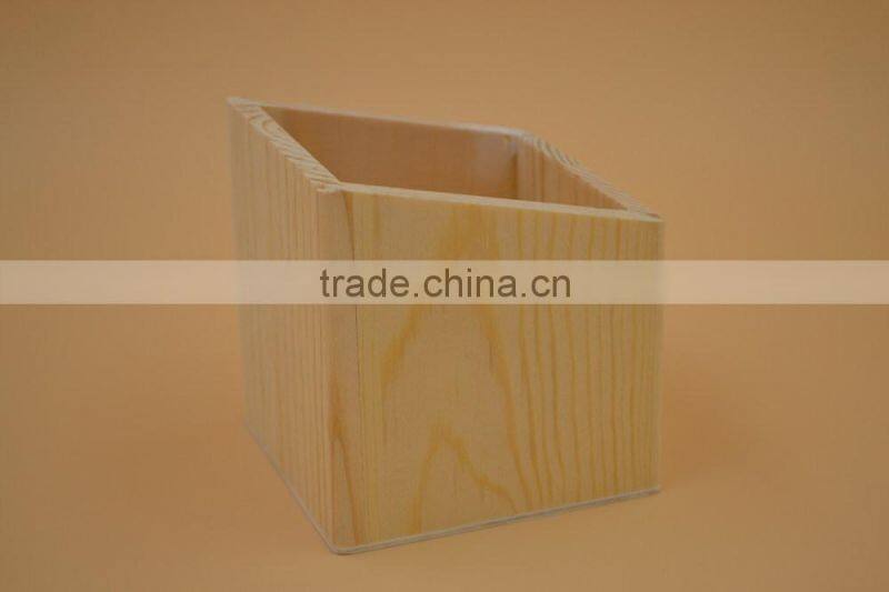 wooden office product stationery case