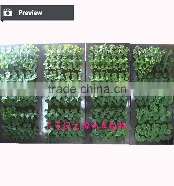 Artificial leaves wall fake vertical garden high quality vertical hanging garden