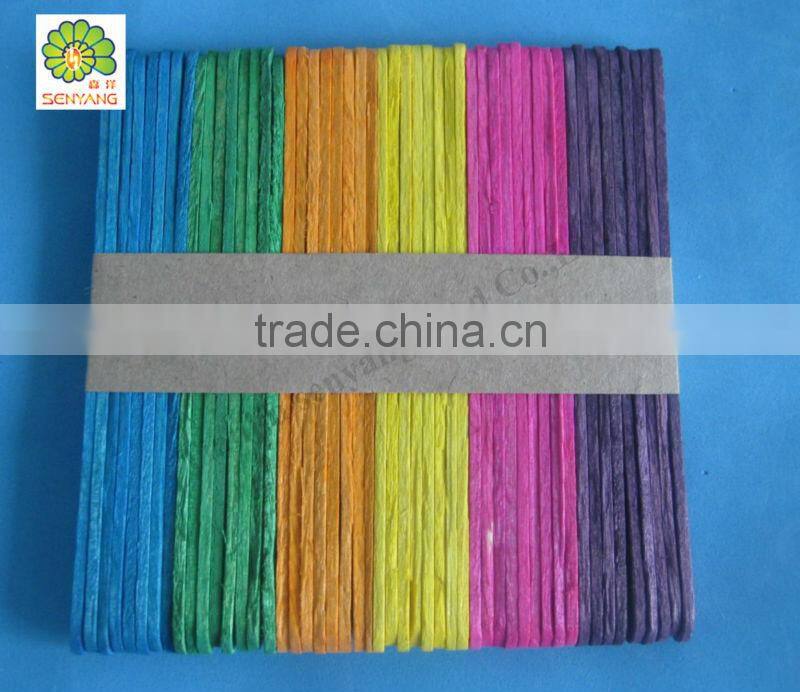 shaped mixed colors kid toys round DIY craft sticks