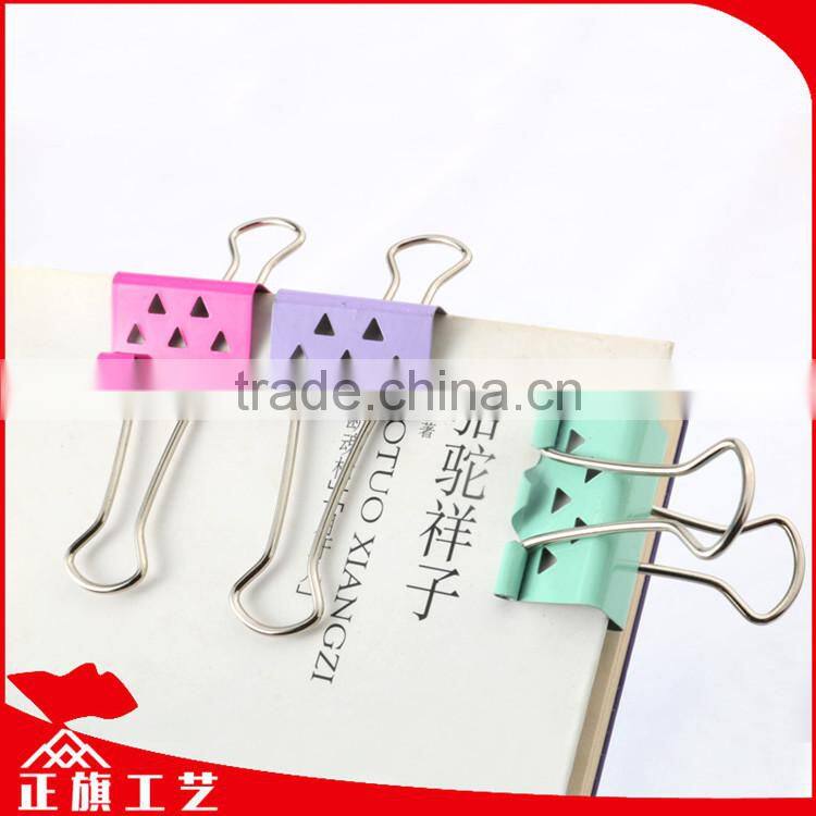 Business gift OEM soft PVC toy designs 19mm binder clips with printing