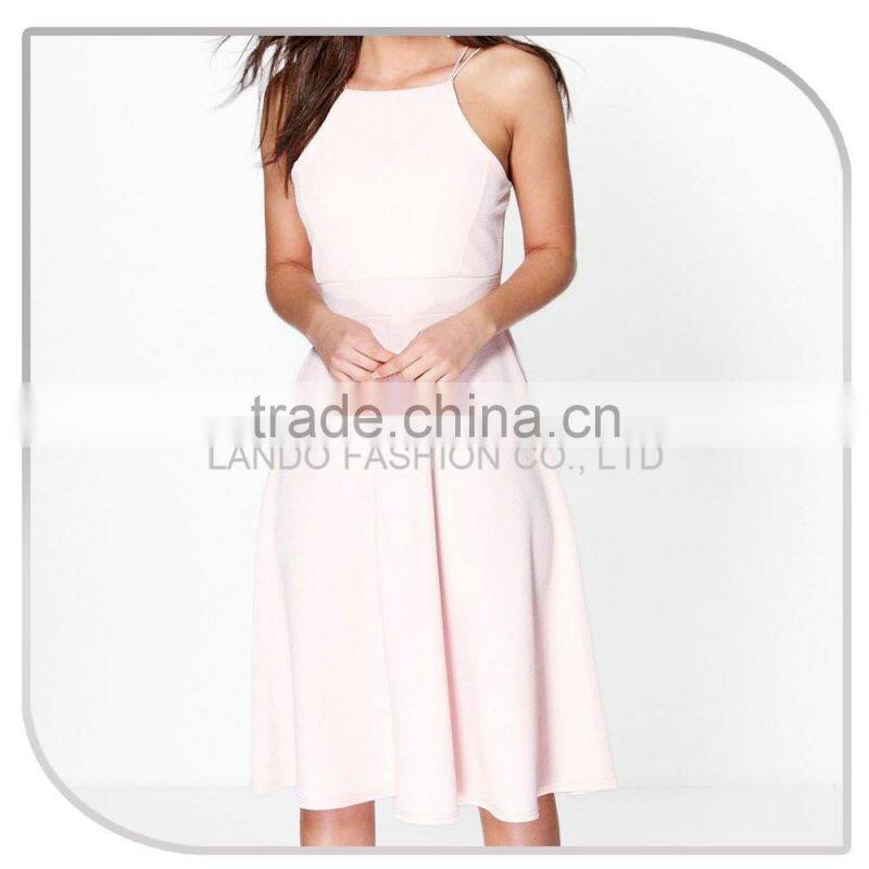2016 New arrival beautiful lady designer solid color one-piece short dress stitching designs