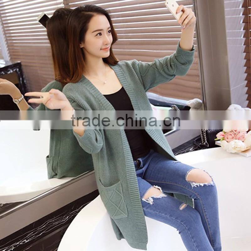 2016 latest sweater designs knitted sweater ladies cardigan