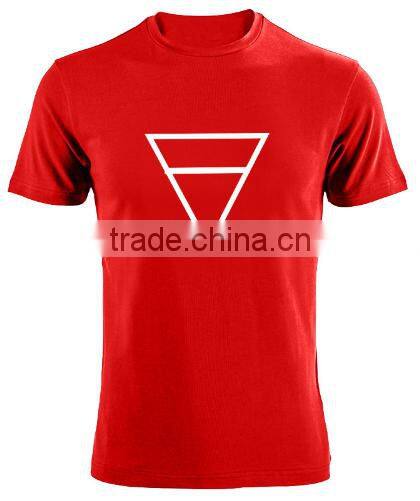 2016 100% Cotton T Shirt Print With Triangle Hugo Summer Style Short Tee