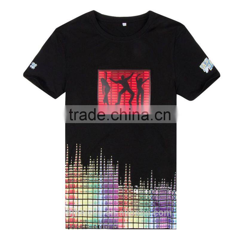 garment district fashion cut resistant custom character led hip hop tee shirt