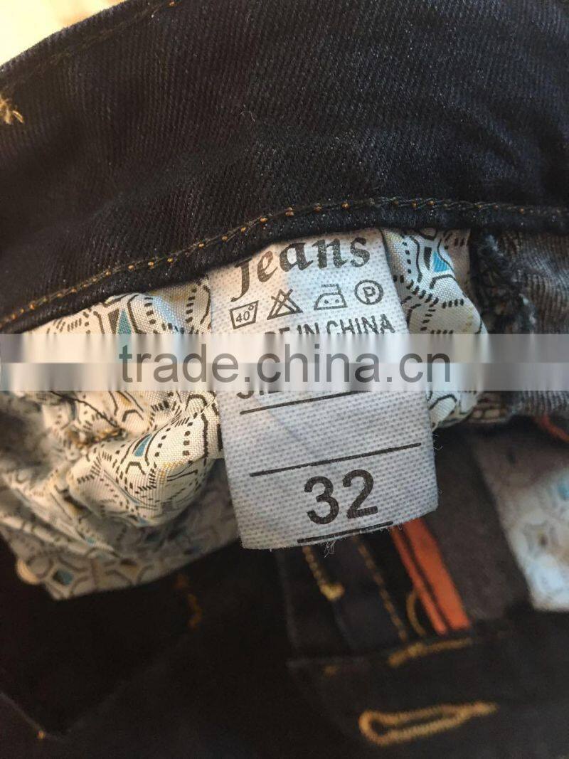 GZY stock men pants jeans classical in high quality cheap price 2017