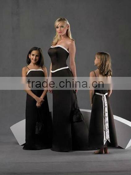 black and white sash for womens evening dress