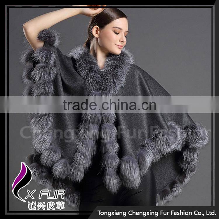 CX-B-P-22C Hot Selling Wool Winter Warm Shawl For Women