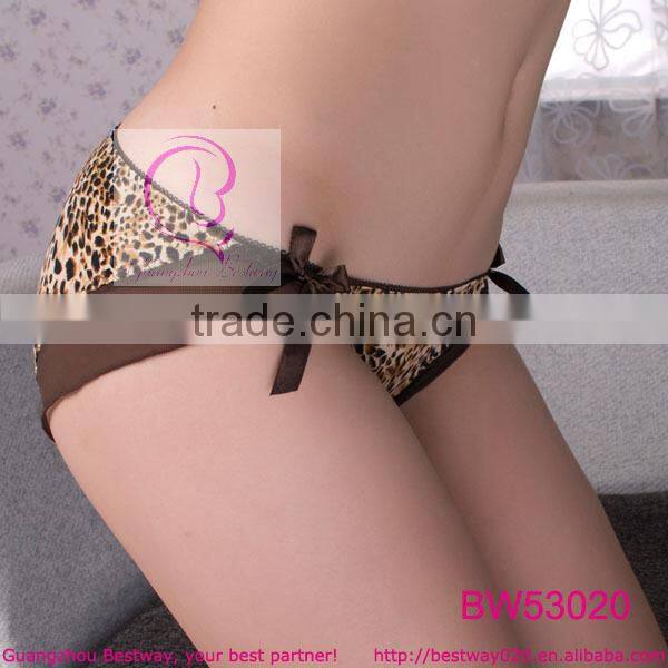 Sex womens hot images new fashion panty sex stock products leopard printed leopard two side open panty