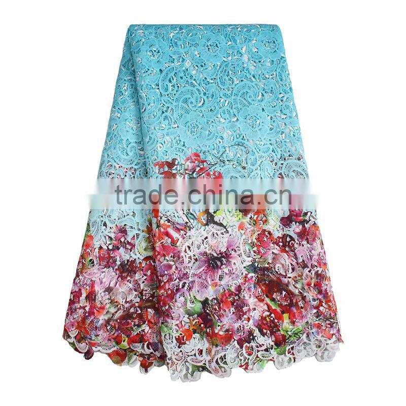 Nigeria Elegant Traditional Wedding Dresses Textile Embroidery Fabric