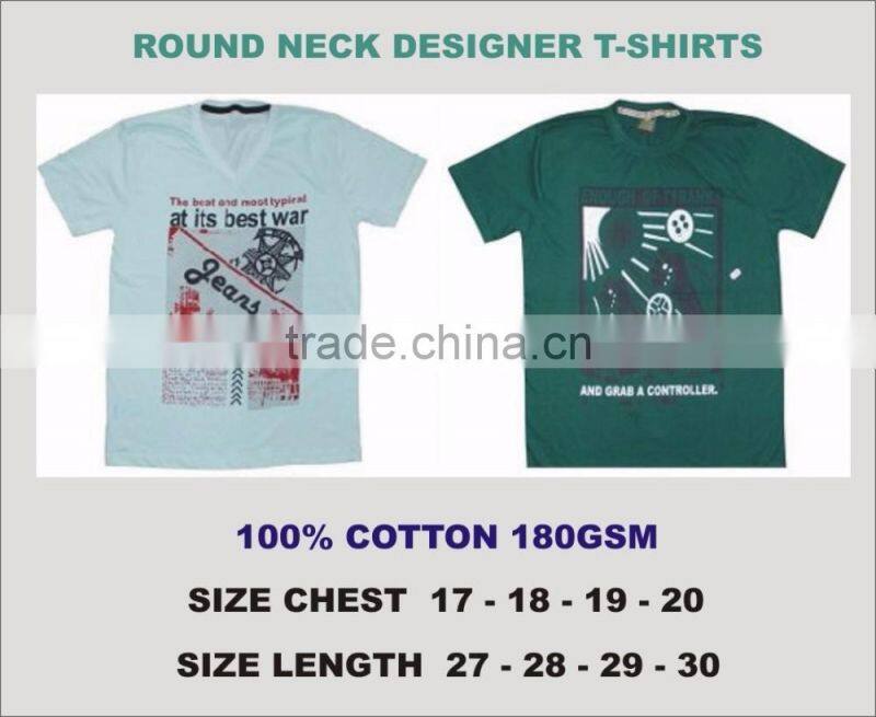 T-Shirts 100% Cotton O-Neck low price high quality