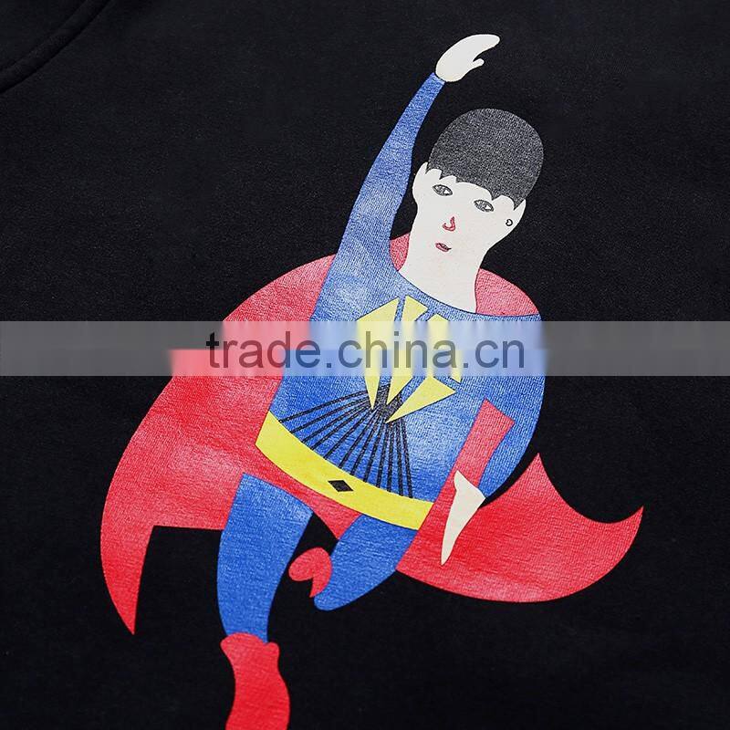 Pioneer Kids Promotion Direct Selling Regular Child Black Jacket Plus Velvet Thickening Outerwear 2016 Autumn Cartoon coat