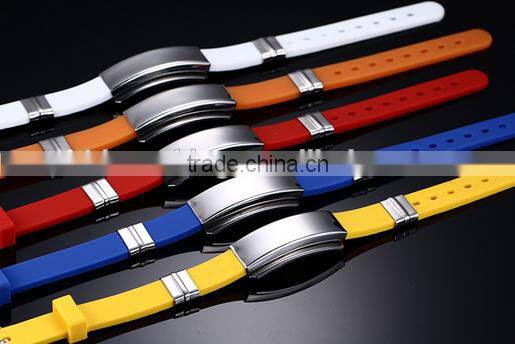 2016 New Personality Bracelet & bangle Genuine silicone Men Bracelet