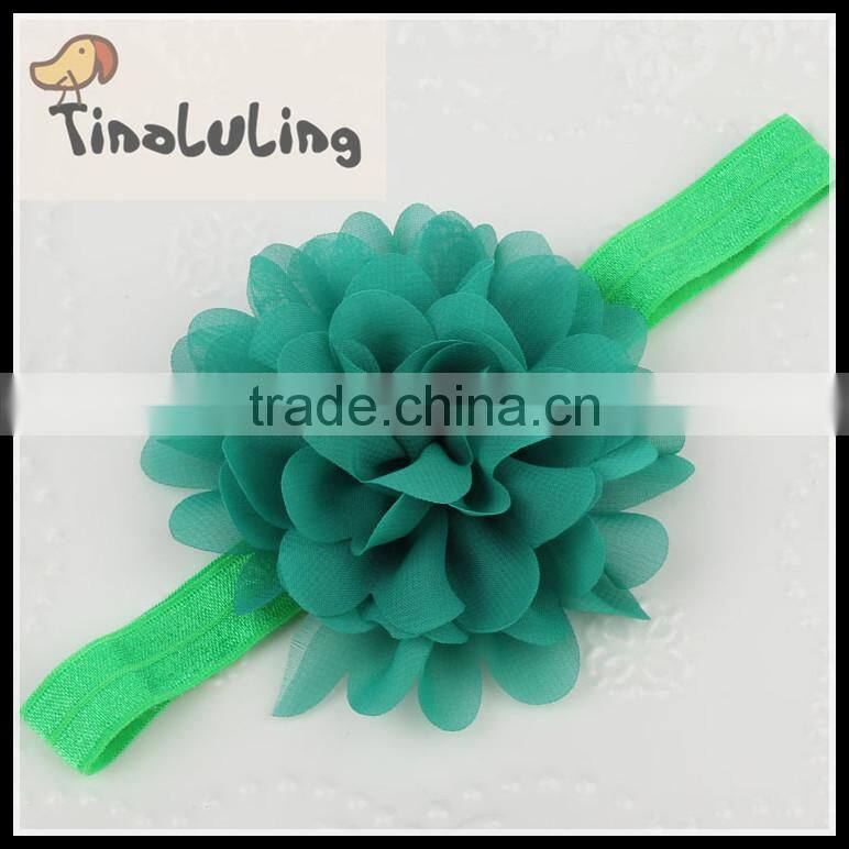 2015 Shabby Flower Baby Kids Headband With Elastic ,Top Baby Headband