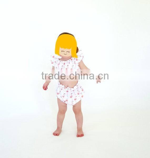 Amercian girl summer beach wear bikini two piece swimsuit kids beautiful model dresses