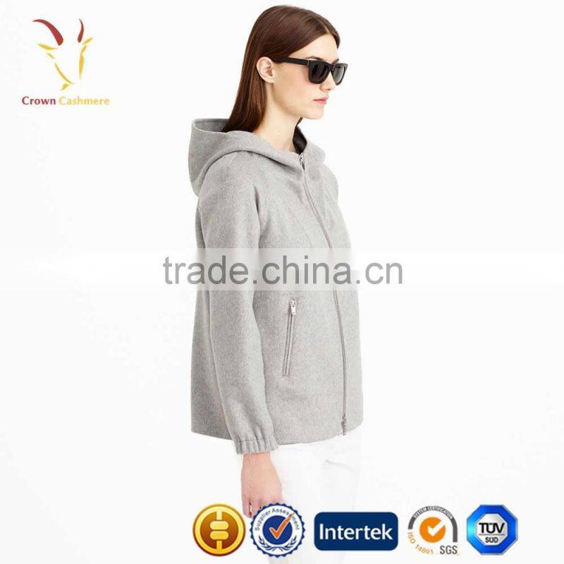 Womens Hooded Wool Coat,Short Women Coats