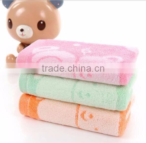 2015 popular face towels with printed for kids