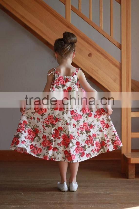 Floral Printed Baby Girl Clothes New For Children Long Frocks Designs