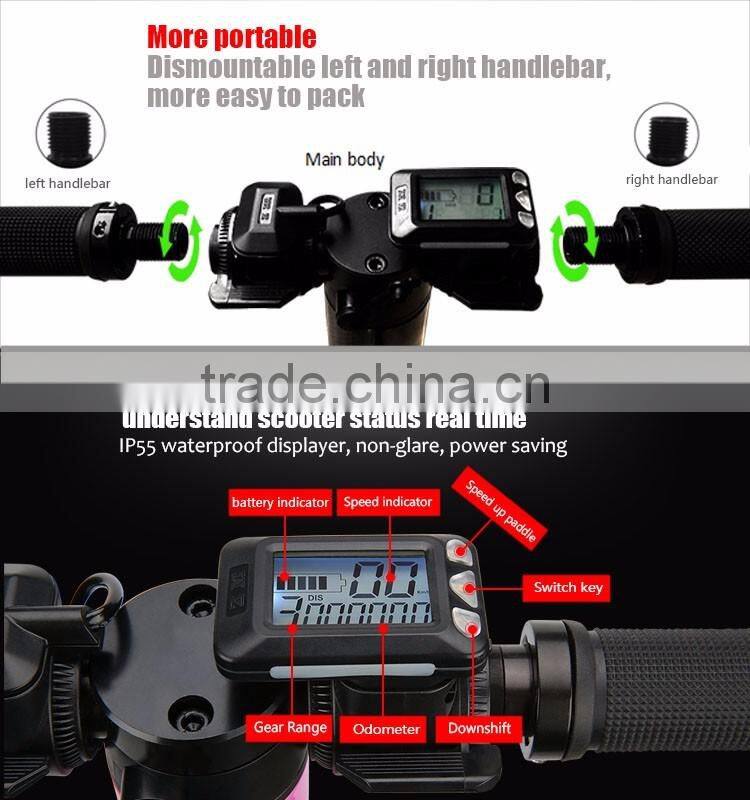 2017 New Suspension fork Motorcycle Carbon Fiber Fat Tire City Coco 2 Wheel Harley Electric Scooter