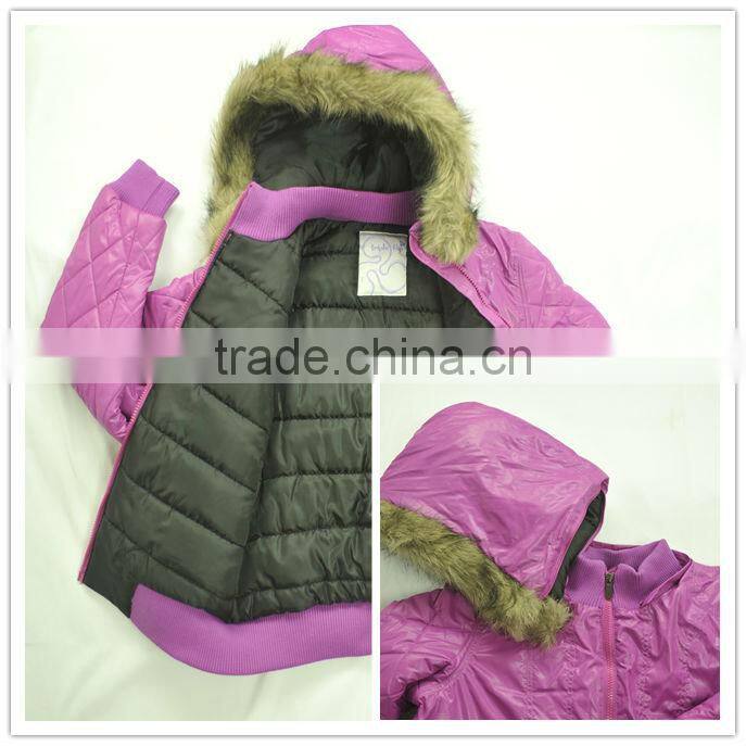 Sunnytex 2014 Winter Padded Quilted Bomber Jacket For Girls