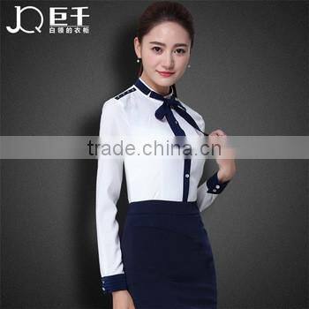 european women office shirt new fashion white blouses
