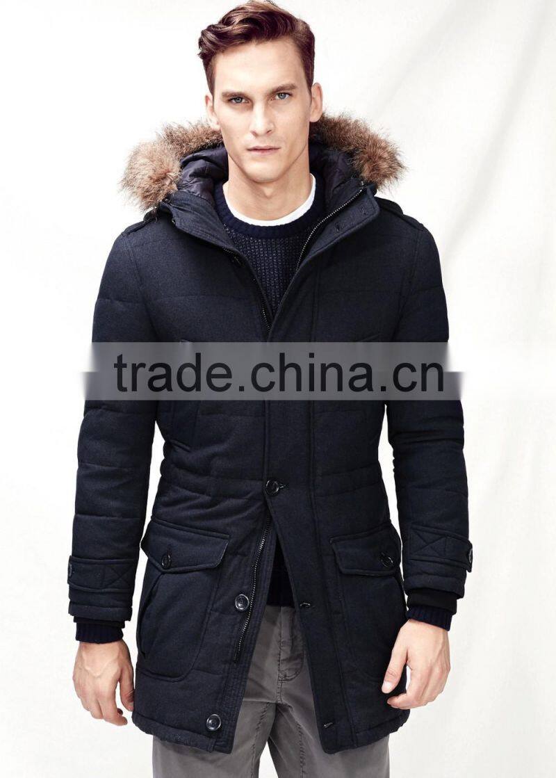 Nylon-blend feather down parka China products