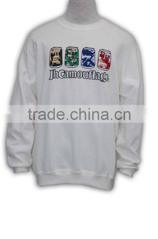 China manufacture high quality youth style 100% cotton no pockets sweatshirt